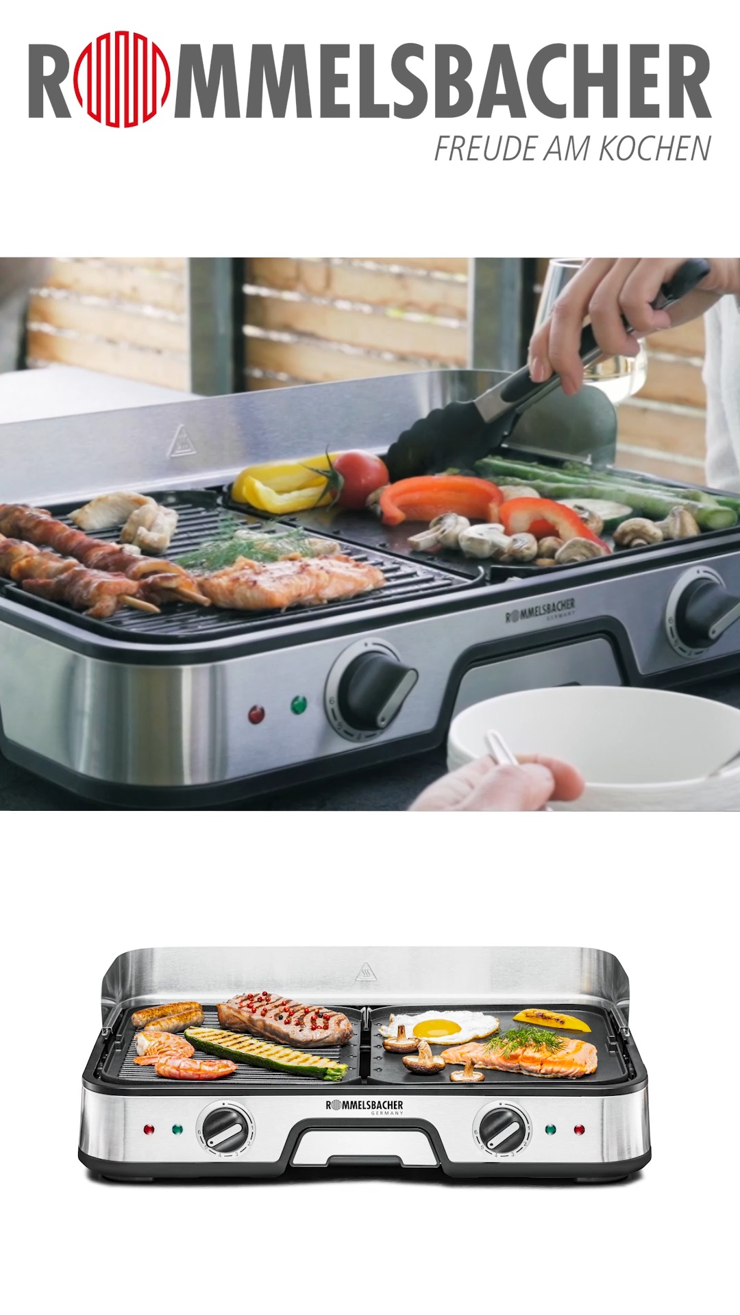 Grillen mit Strom – ganz ohne Kompromisse! 🔌🔥Unser elektrischer Tischgrill BBQ 2025 sorgt für echten Grillgenuss – drinnen wie draußen!, 🔥 Mit zwei Wende-Grillplatten (glatt & geriffelt) und getrennt