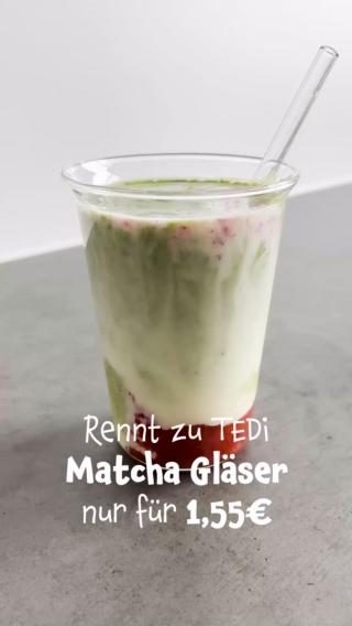 Das ist eine Message an unsere Matcha-Trinker: Euer Lieblingsdrink verdient ein Lieblingsglas. 🍵✨ Entdeckt jetzt unsere hübschen Matcha Gläser zum unschlagbaren TEDi-Preis von 1,55€. 😍