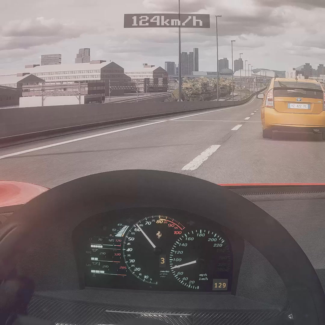 High-Speed CRASH: Ferrari F50 Loses Control on Japanese Highway