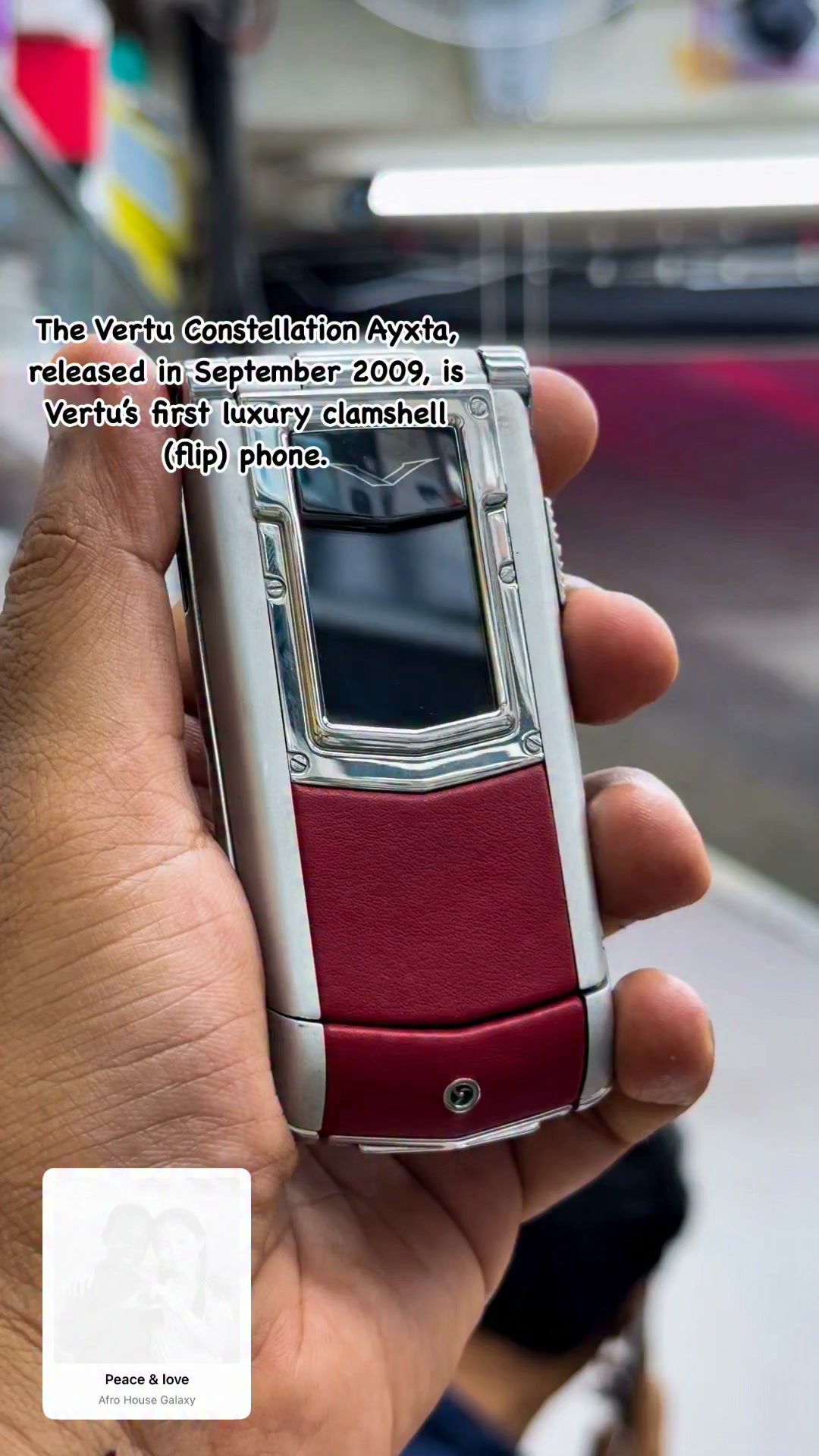The Vertu Constellation Ayxta, released in September 2009, is