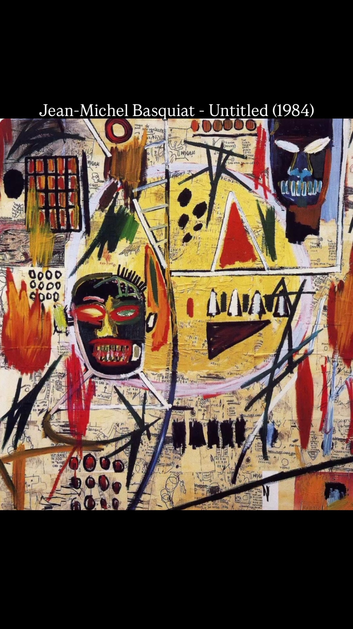 Jean-Michel Basquiat - Untitled (1984) #basquiat