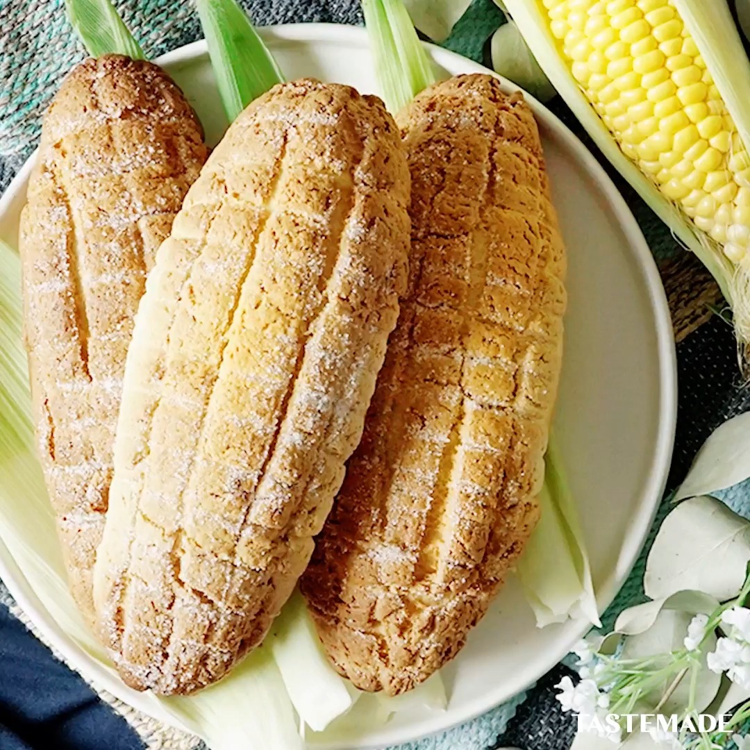 サクッとほろ甘】焼きとうもろこしパン🌽 甘しょっぱいのがクセになる