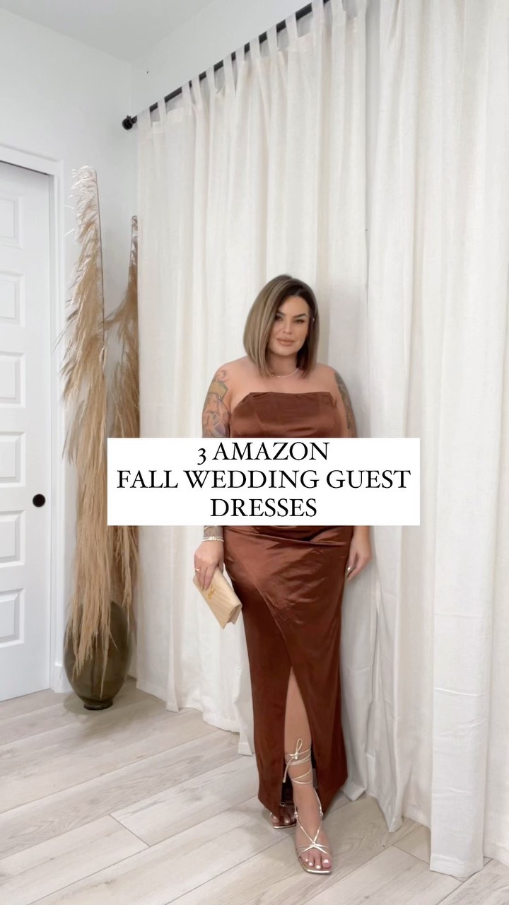 amazon fall dresses for wedding GUEST LINEUP🙌🏼🤩 I have perfected my dress collection! Shop commissionable link: https://amzlink.to/az0sMBTLOt890 Size:IT 40 - US 9 to 9.5 glamorous maxi dress LACOO 31.5 in. W