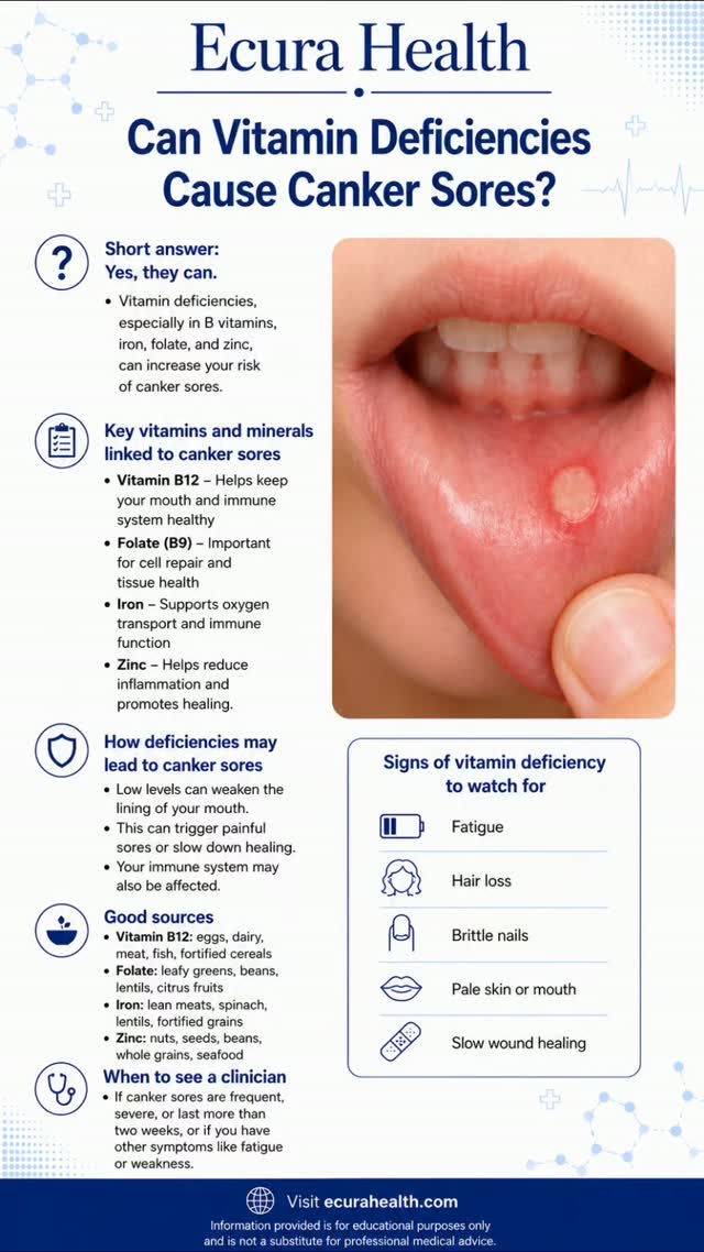 l carnitine and canker sores 5 Most Common Causes of •Vitamin B12 deficiency •Other nutritional deficiencies. Specifically: folic acid, zinc, iron •Stress or injury •Fruits/vegetabl Please select your glutathione flavor:Lemon Mint Relumins Advance White 1650mg function:treat