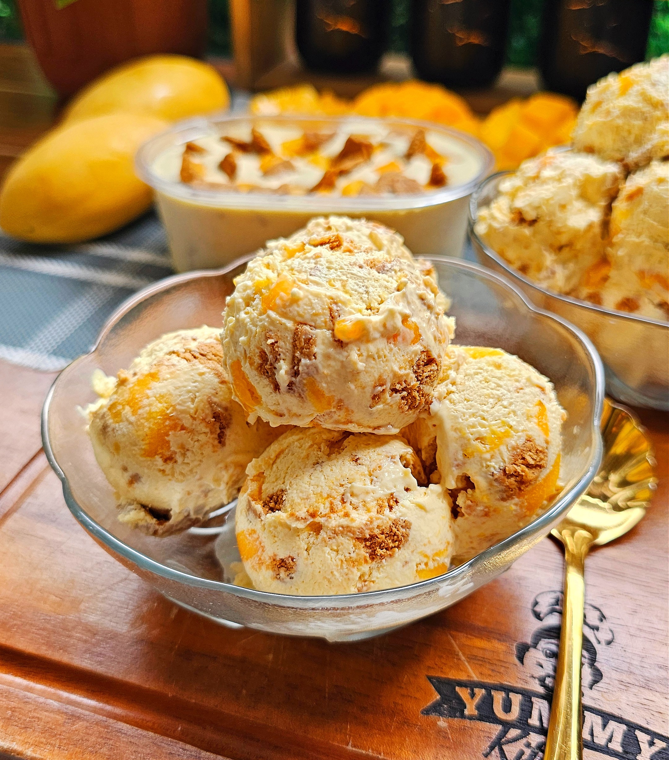 Cool down with the tropical goodness of Mango Graham Ice Cream — a ...