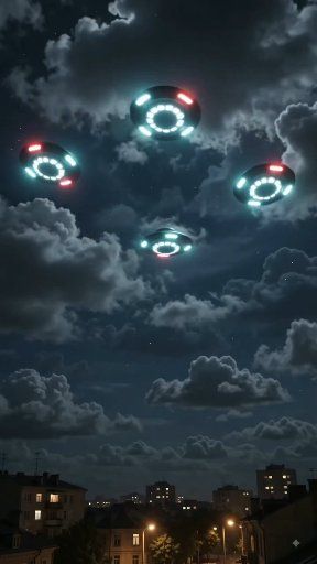 Haunting moment mysterious V-shaped UFO hovers over city | The US