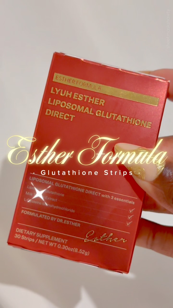 Koreans have been holding out on us. They don’t just apply their skincare, they eat it as well!✨, This is the Esther Formula Liposomal Glutathione Direct Strips! Featuring the clinical expertise of 