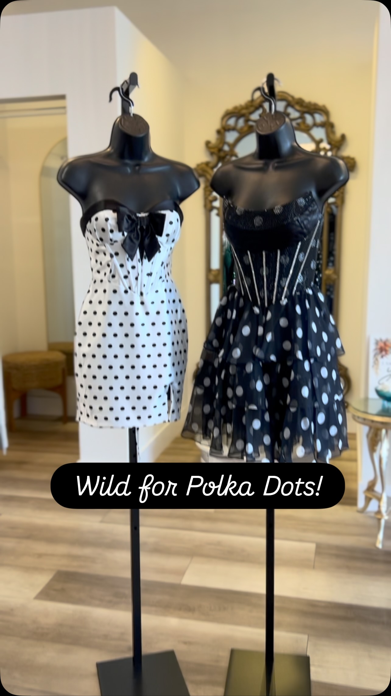 Dots are in! Polka on down to our dress boutique and find the