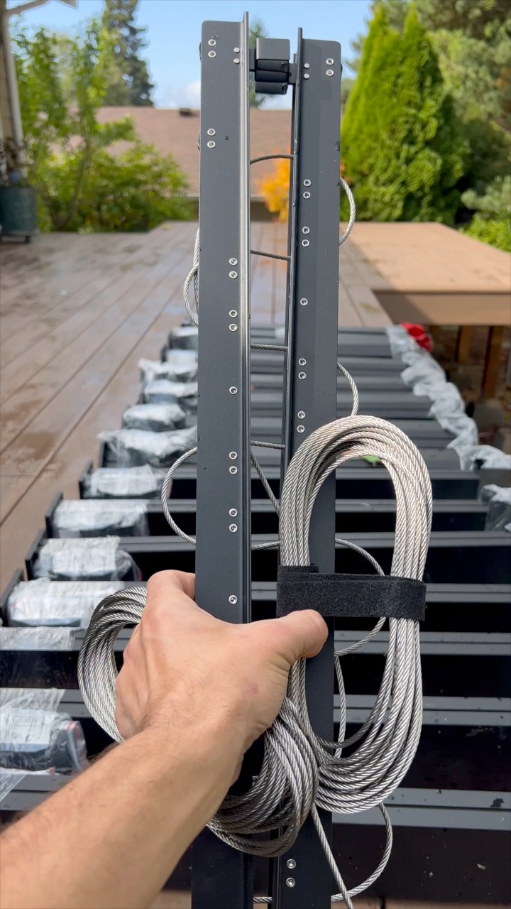 Fastest Railing EVER Installed?! #railing #construction #innovation # ...