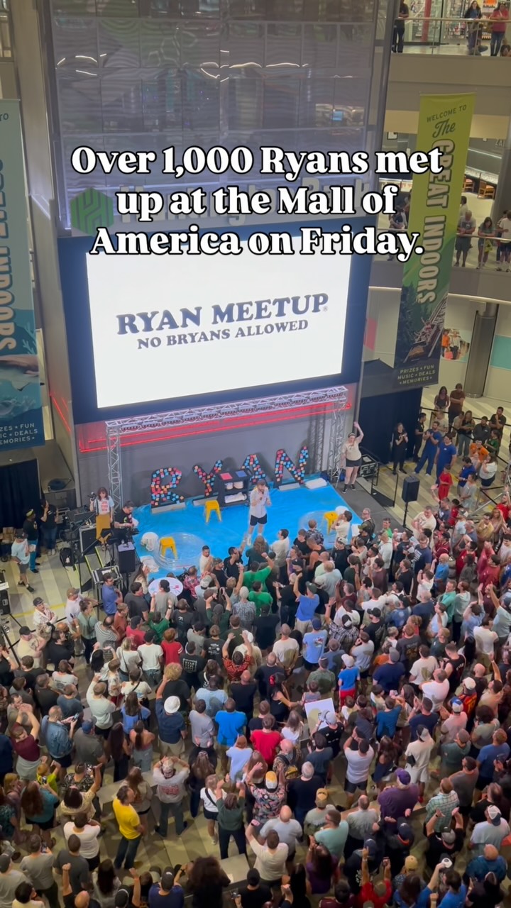 On Friday, an event by Ryan Meetup brought more than 1,000 Ryans