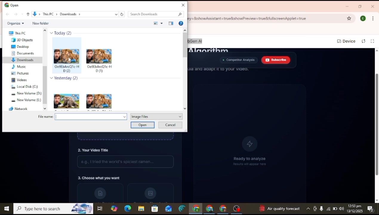 How to make thumbnails with ai in one minute For tool join WhatsApp ...