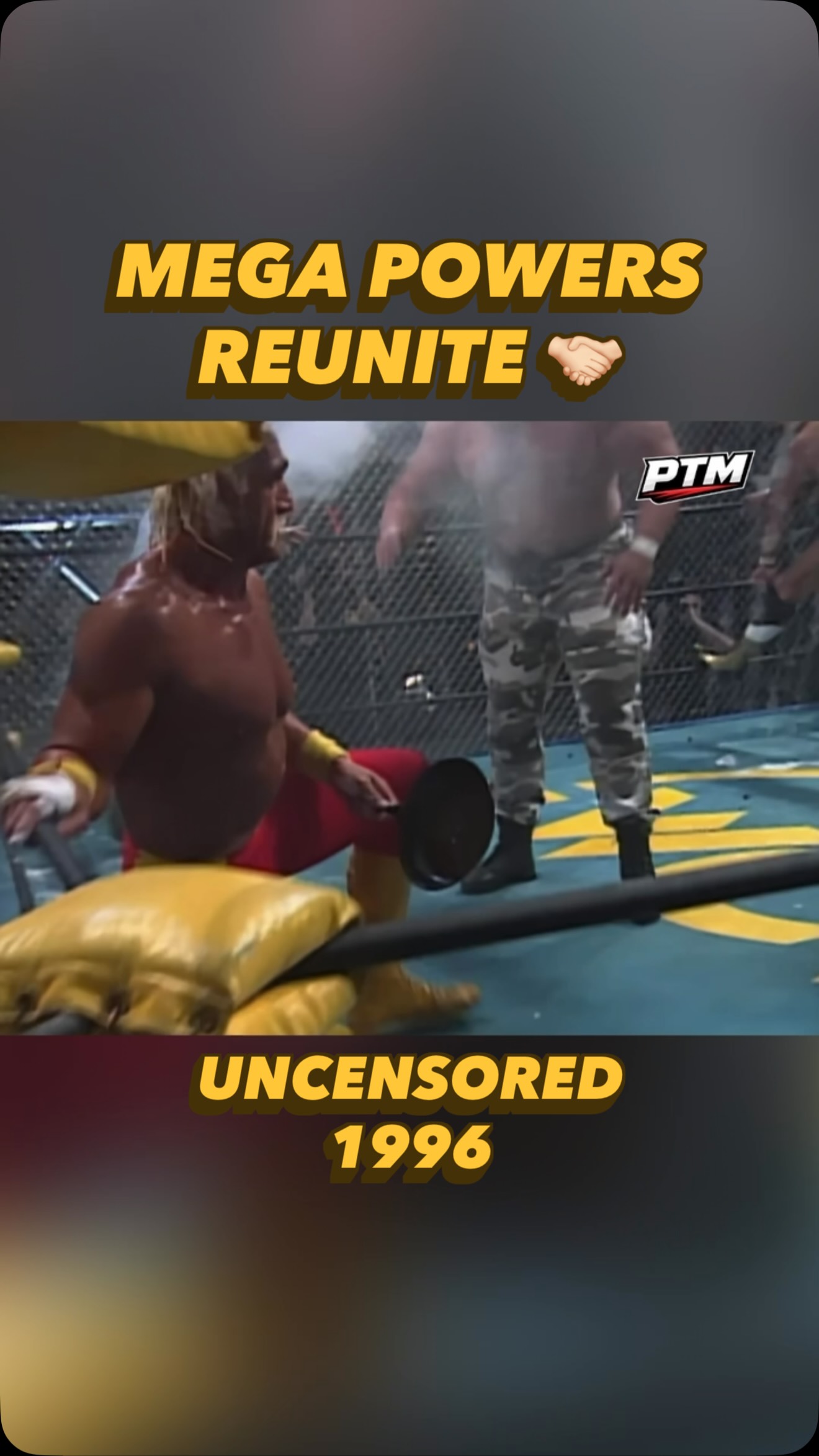 At WCW Uncensored 1996, The Mega Powers reunited as Hulk Hogan and