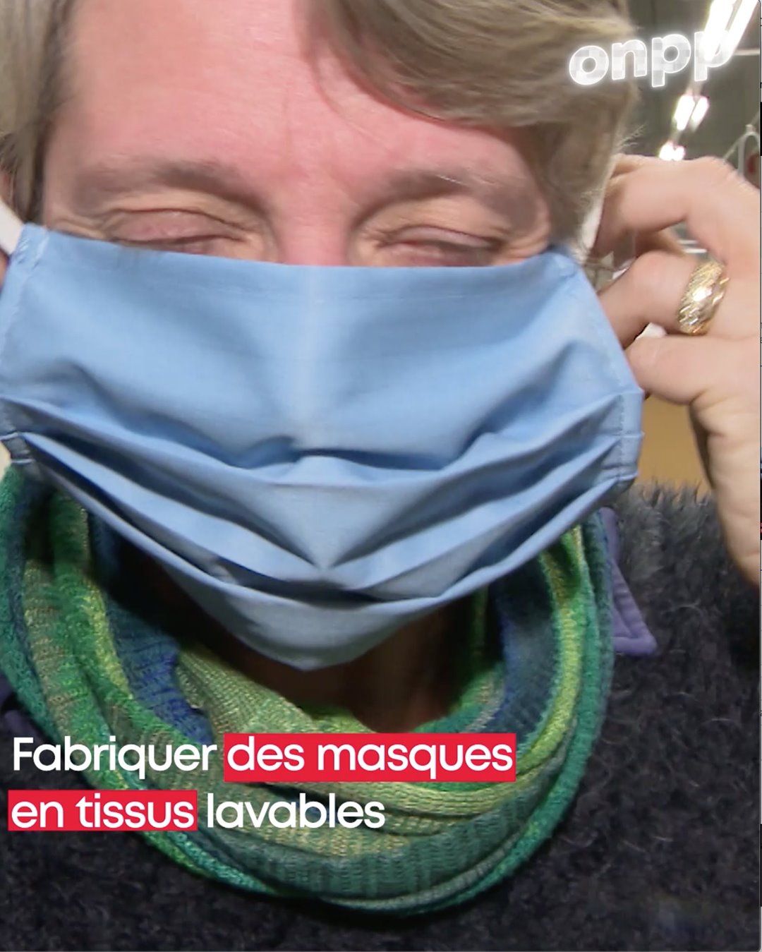 Masque De Protection Tissu #25 FOLK+ Avec Filtre Ions Argent Ag - Fabrication Artisanale Française