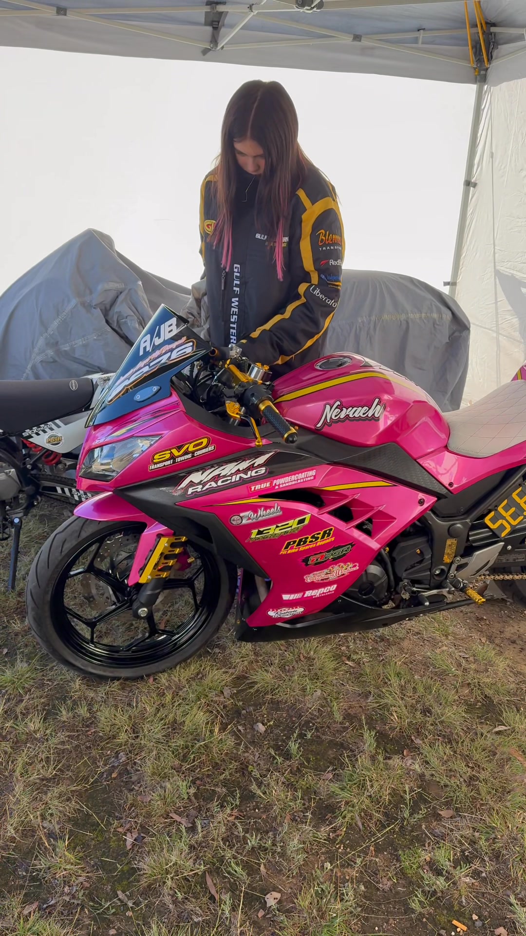 Race day covers off start up | NAM Racing | Facebook