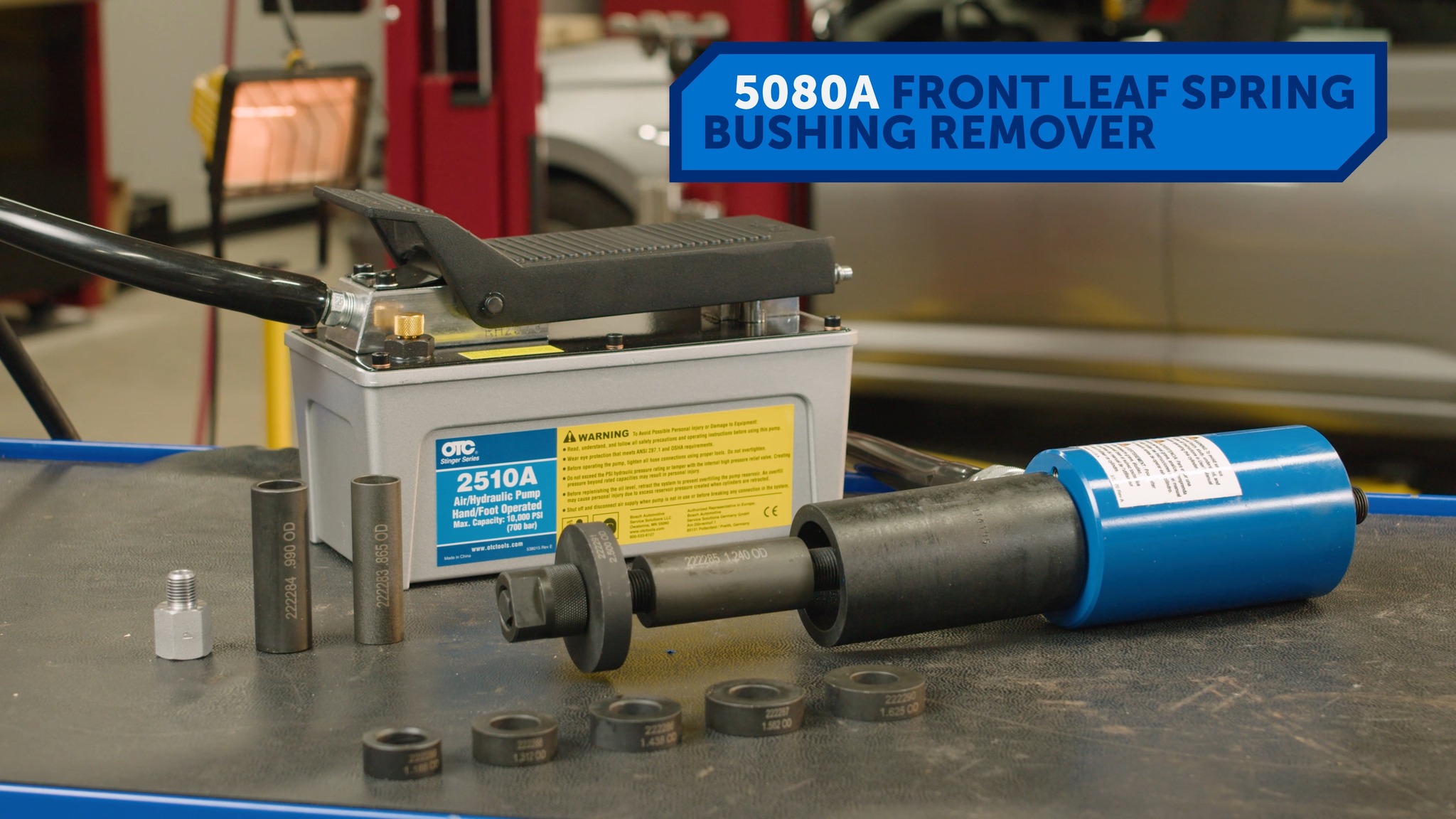 Struggling with stubborn leaf spring bushings? The OTC 5080A Truck ...