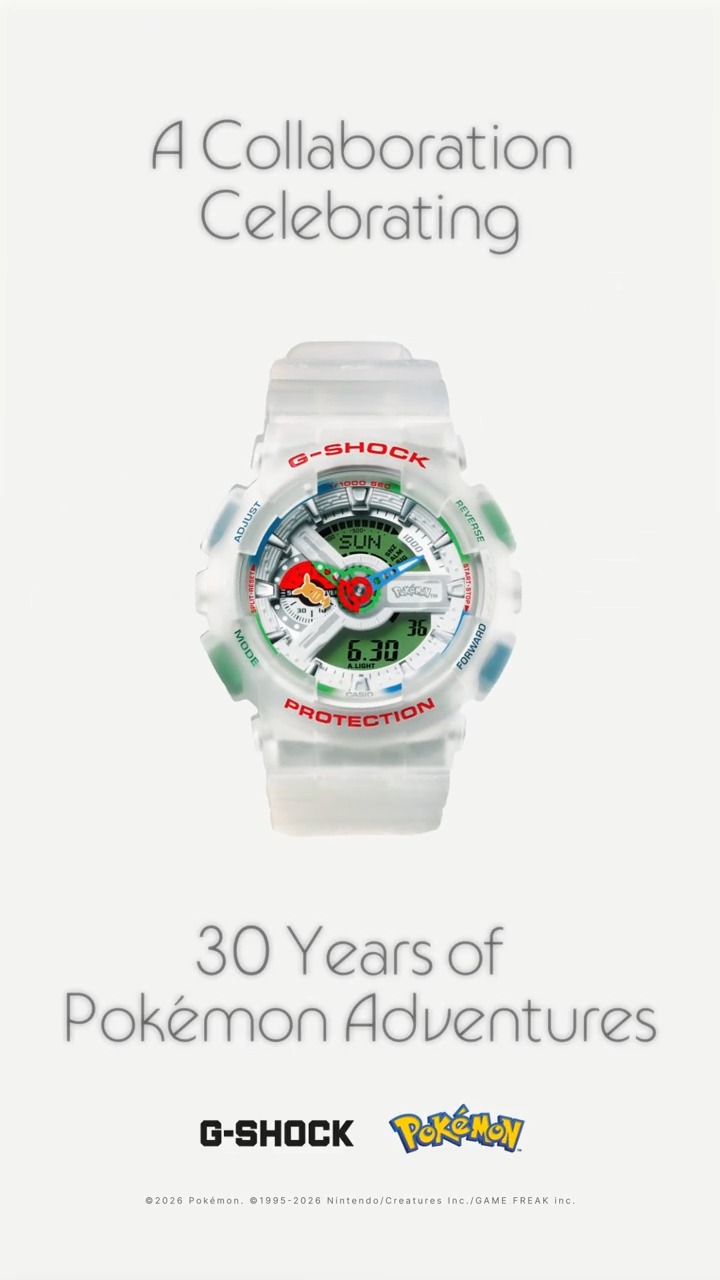 Official】Pokémon 30th Anniversary｜G-SHOCK × Pokémon｜GA-110PKM