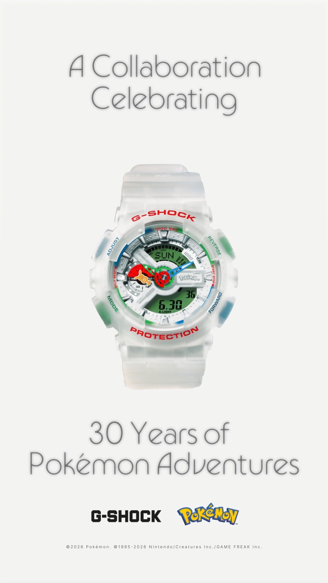 Join the celebration! Pokémon turns 30 with a G-SHOCK collab that