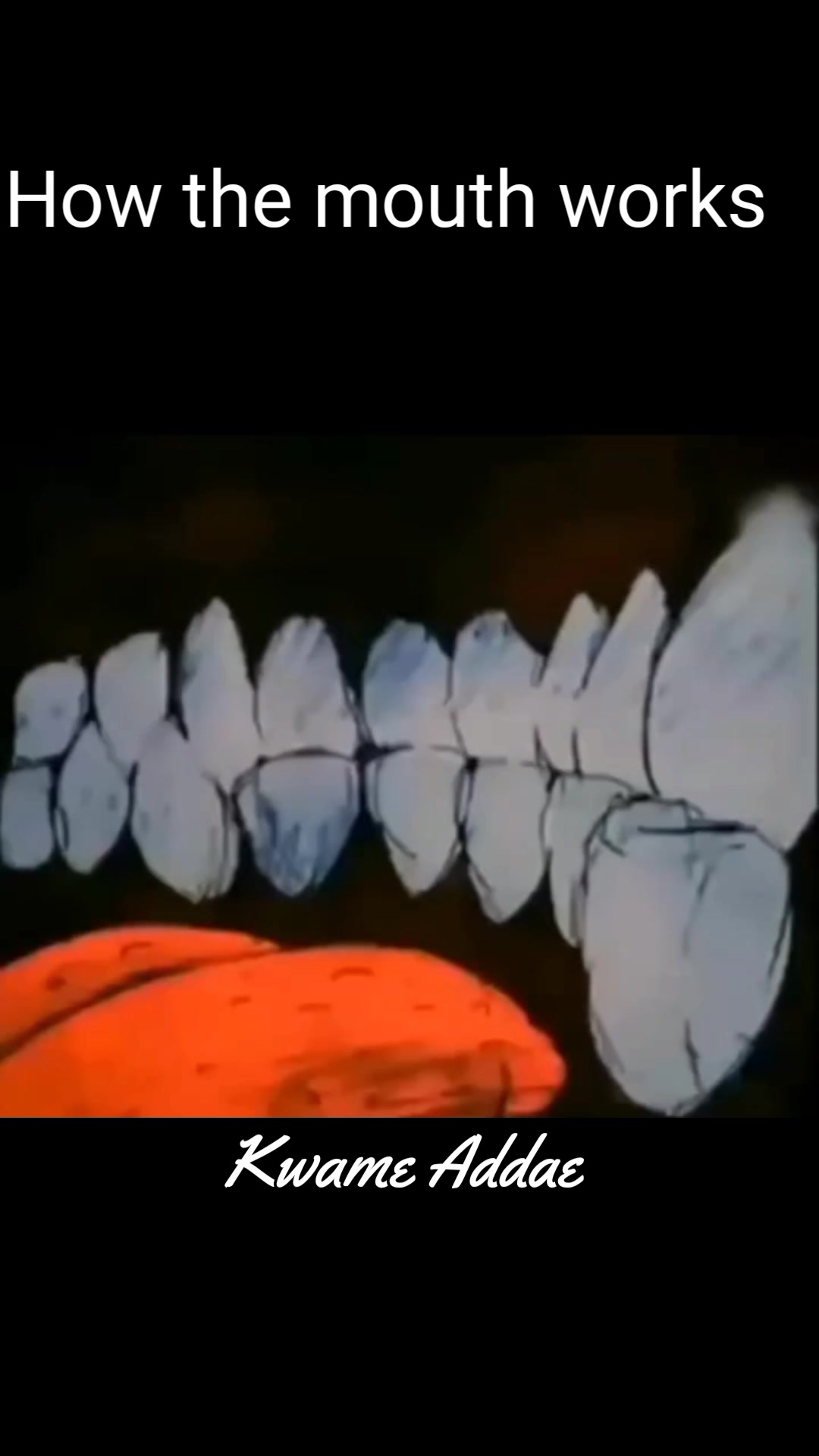 How the mouth works | Kwame Addae | Facebook