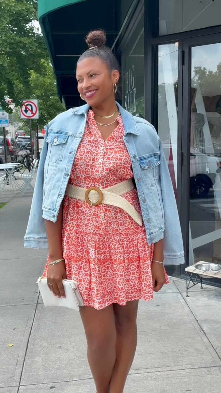 Loving the new Jeanne Mini Dress in Blue and Burnt Orange. Sweet and effortlessly feminine, this printed mini dress is an easy choice for everything from brunch to weekend outings. Designed with 