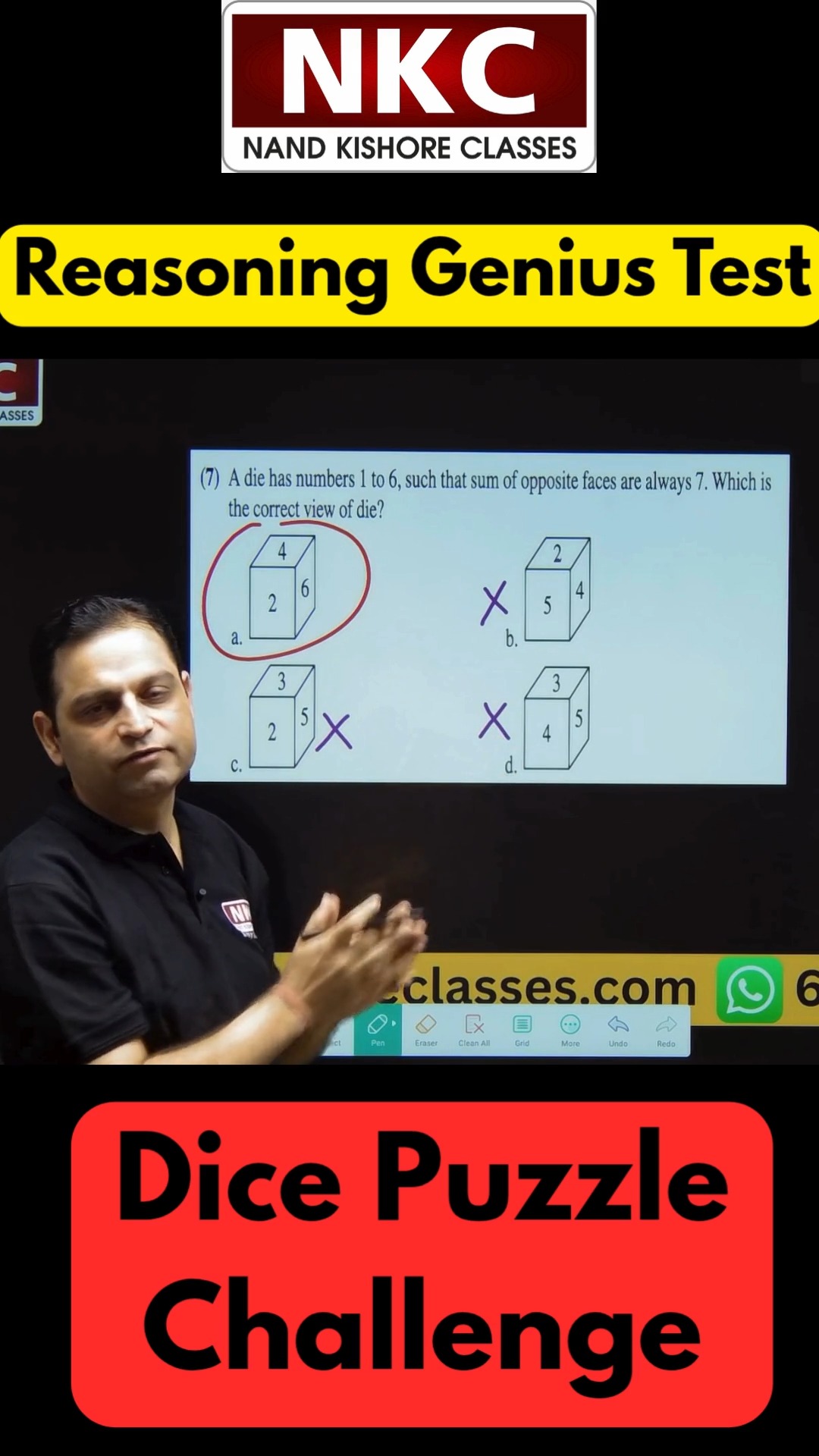 🎲 Can you spot the correct die? 🤔👇 Here is a golden rule of