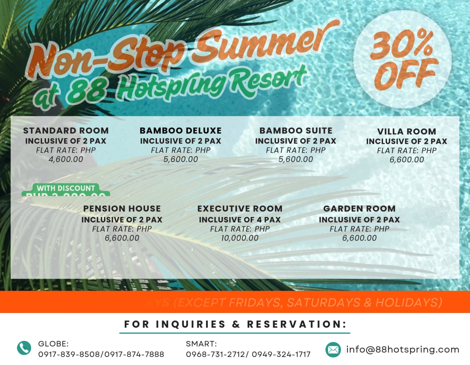 🎉 30% OFF Your Stay – Weekday Wonders! 🎉 Check in Sunday through ...