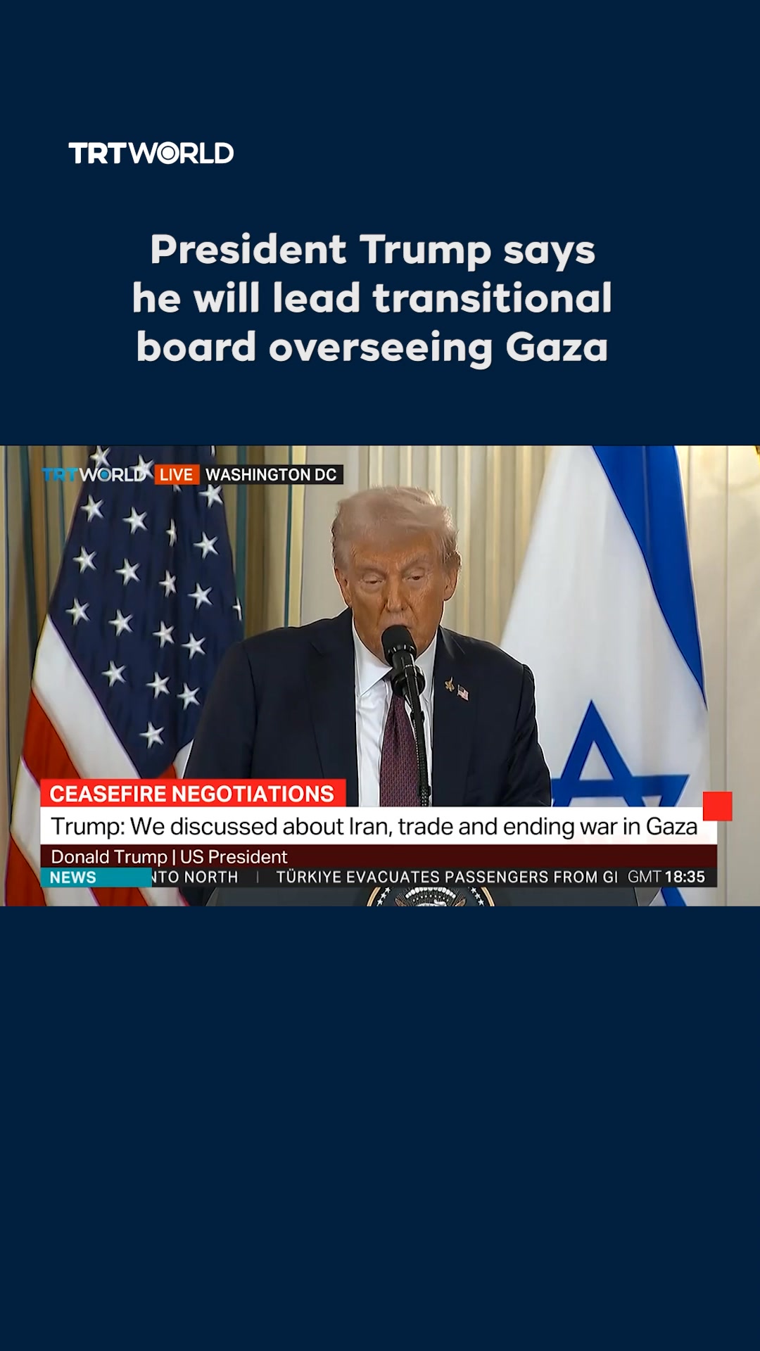 President Donald Trump said on Monday that Israeli Prime Minister ...