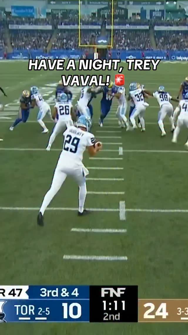 HAVE A NIGHT, TREY VAVAL! 🚨🔥 He picks up his return TD of the game ...
