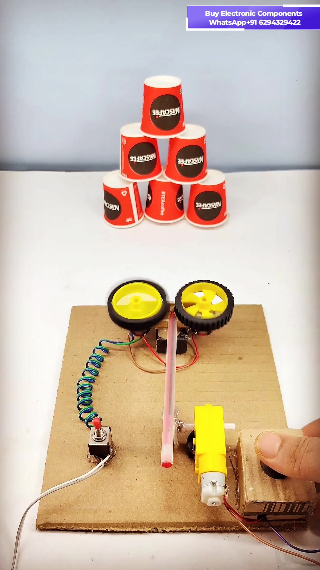 DIY DC Motor Launcher – Fun Science Project at Home #experiment # ...