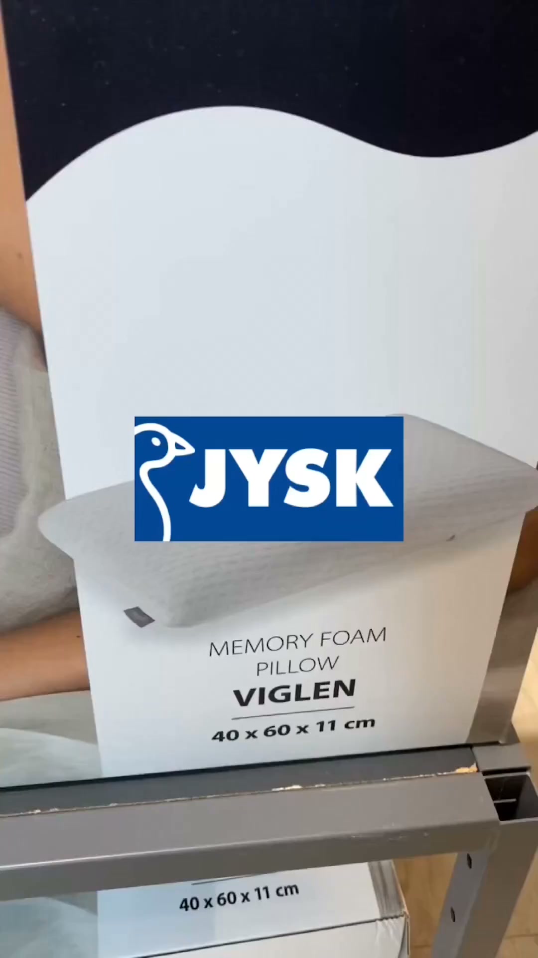 ☁️ Upgrade your sleep quality with supportive comfort! Check out this memory foam ergonomic pillow from Jysk on Shop With Christine! ✨, ✨ Support your head and neck for a restful night! I found this