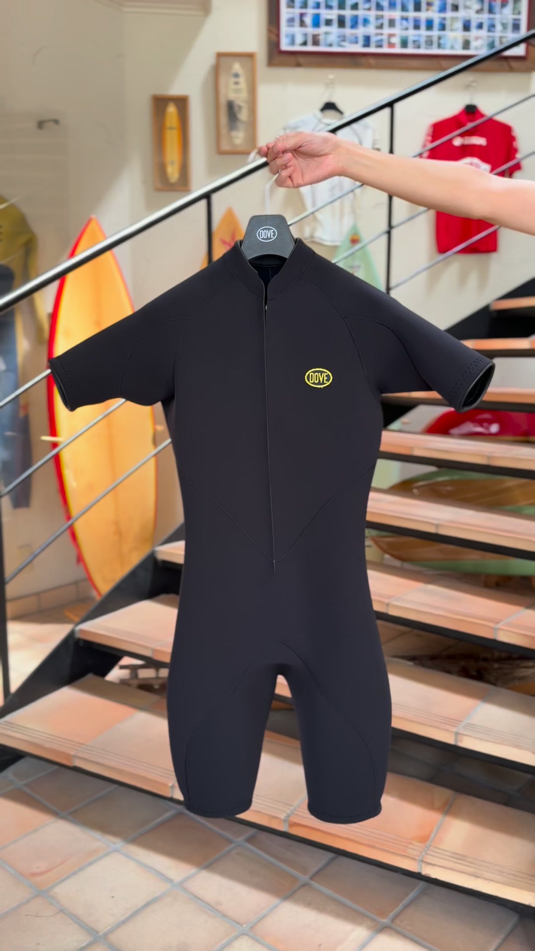 DOVE MEN'S CLASSIC Model – Front Zip Spring / MX7 (2mm) Black