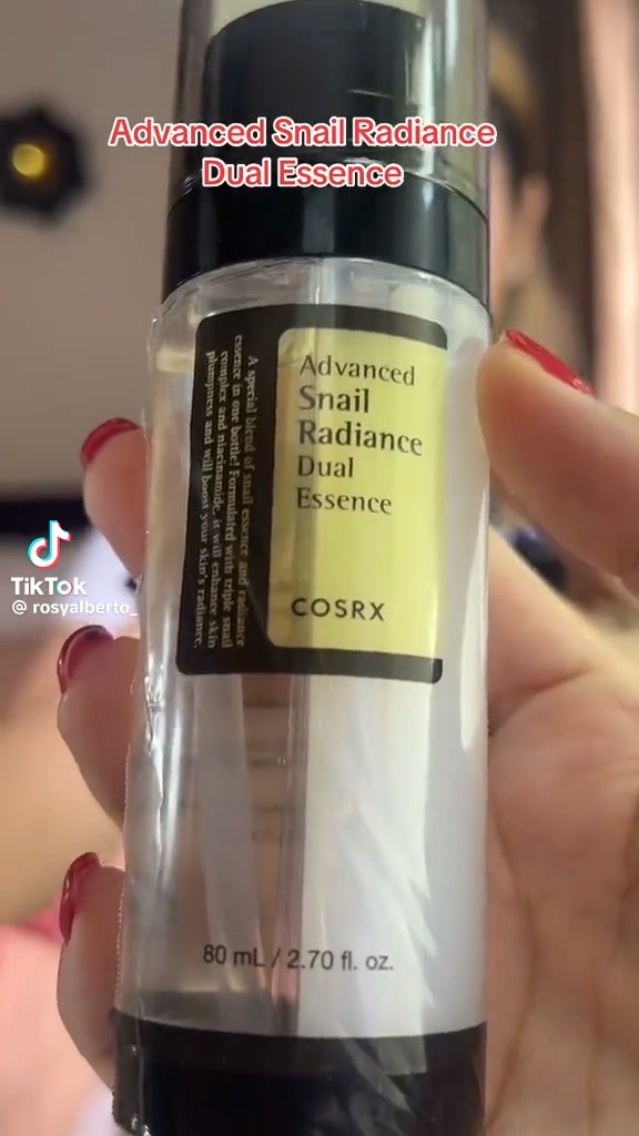 cosrx glutathione ✨🐌 SNAIL RADIANCE DUAL ESSENCE 🐌✨, 🔥 DARK SPOT • UNEVEN TONE • GLOW 🔥, 💎 74.3% TRIPLE SNAIL COMPLEX, ✨ 5% NIACINAMIDE, 💛 GLUTATHIONE, 💧 Deep Hydration, ✨ Brightening & Radiance Care, 💎 Helps Ghk-cu 💉 11 weeks