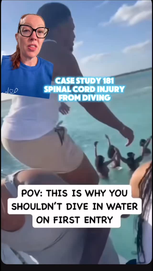 Case Study 181: Spinal Cord Injury due to Diving into shallow water 🚨 ...