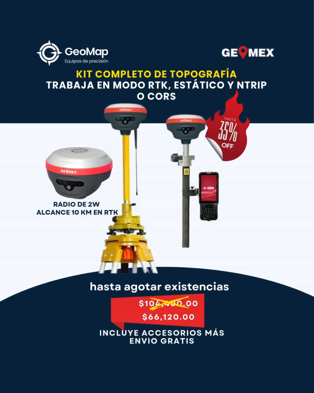 GeoMap Equipos de Precisión | Puerto Escondido