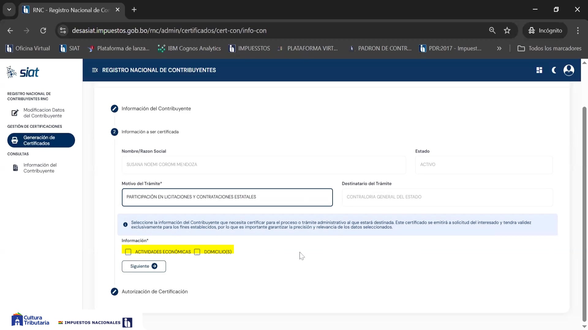 #tutorial I💻 Solicitud en línea de CERTIFICACIÓN DE REGISTRO EN LÍNEA ...
