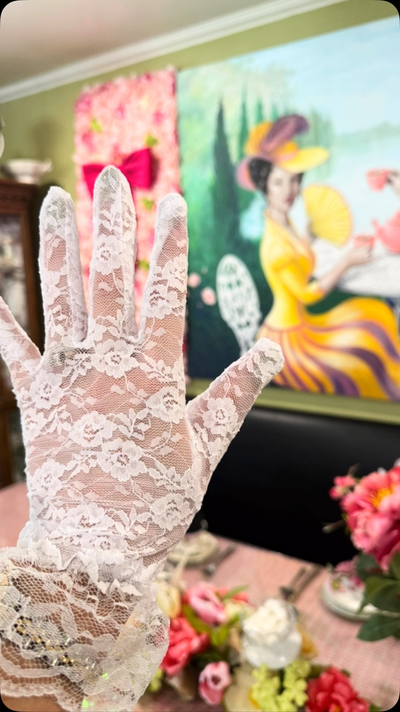 PINK HOUSE アンティークパイン木製テーブル PINK HOUSE アンティーク