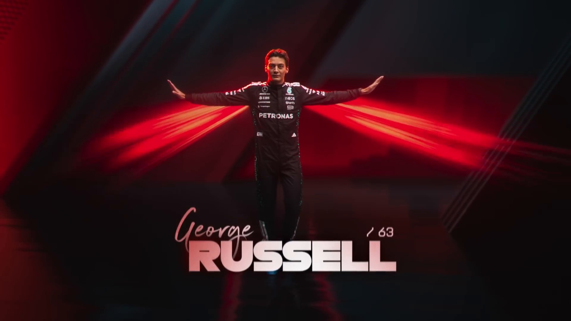 The 2025 F1 intro is here 🔥 George Russell brought back the T Pose 🍿 ...