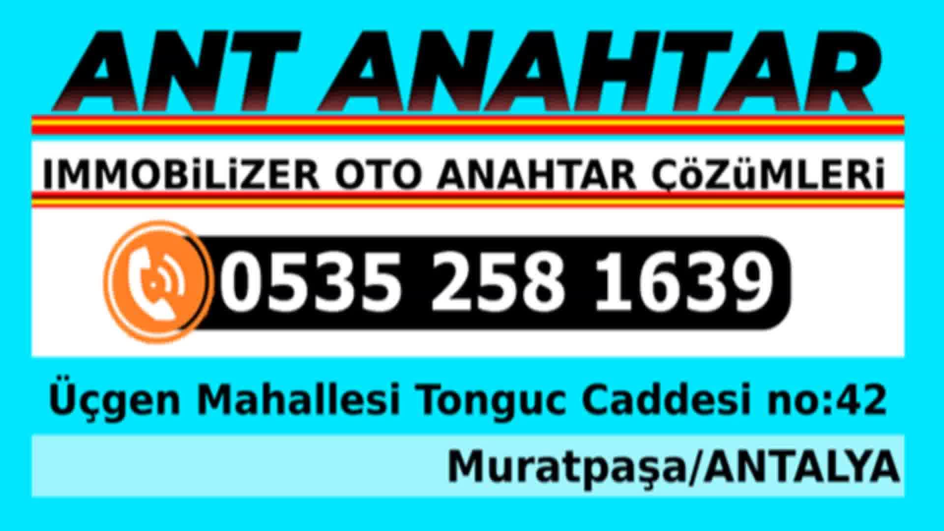 Oto Anahtarcı Muratpaşa Antalya, Audi Bmw Citroen Cery Chevrolet Dacia