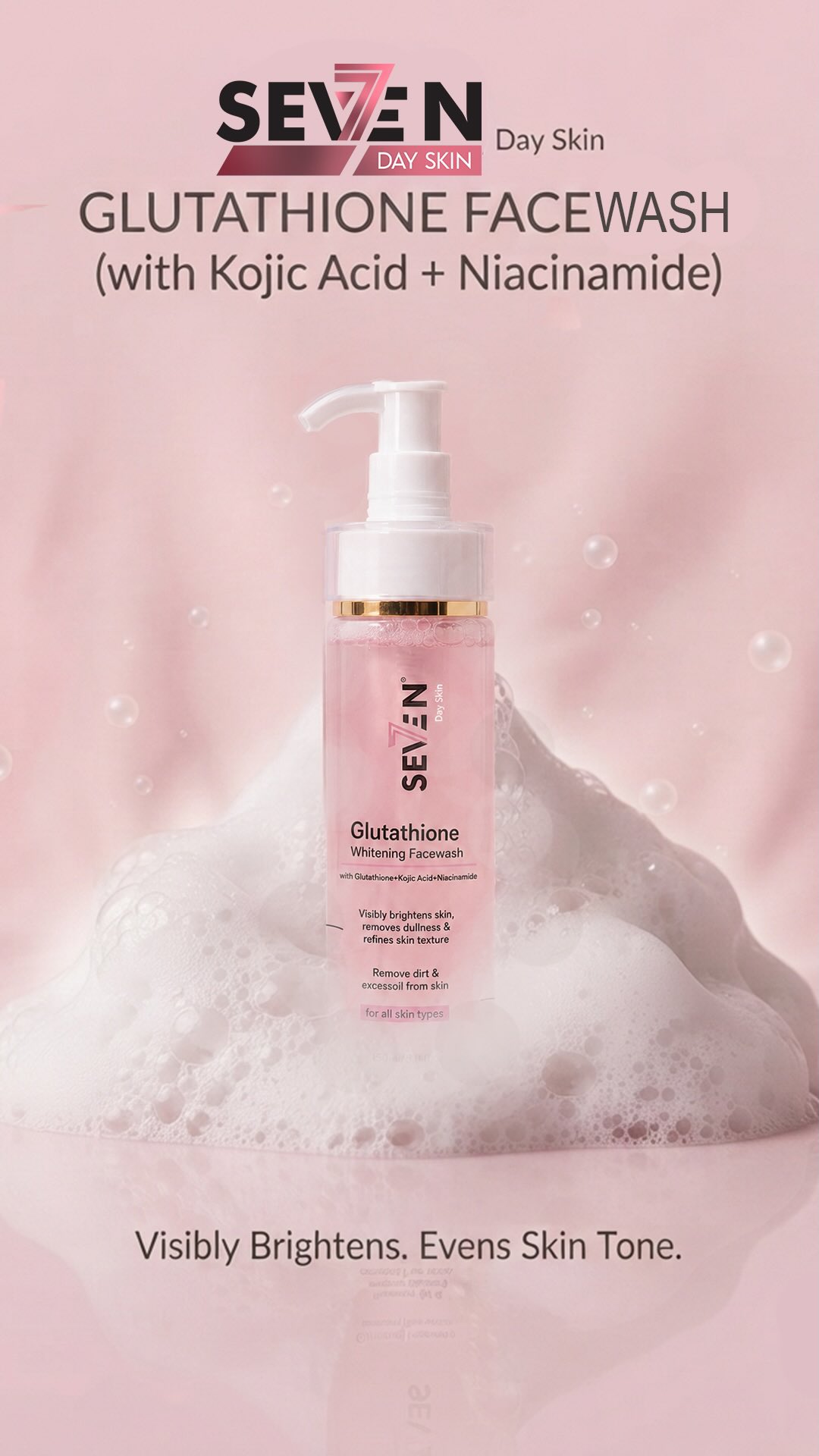 Glow starts with a clean canvas. ✨ , Our Glutathione Face Wash gently removes impurities while helping your skin look brighter, smoother, and refreshed after every wash. 💖, Glutathione face wash, 
