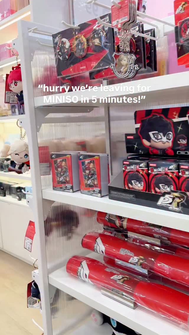 MINISO ペルソナ5 コラボ 💥NEW Persona 5 collection💥 available now at select MINISO stores