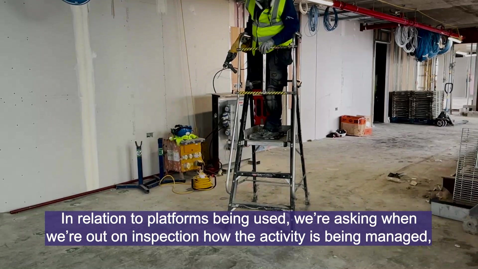 What do we look for on a working at height inspection on a construction ...