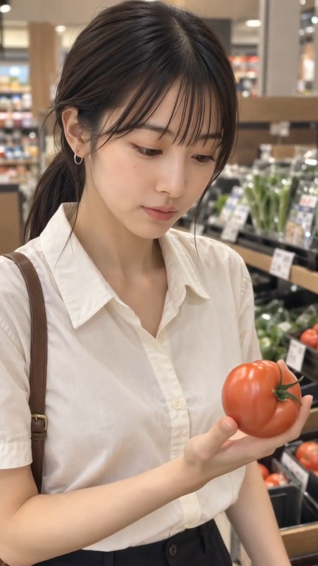今日いちばん悩んだの、たぶんこのトマト🍅 こういう何でもない買い物