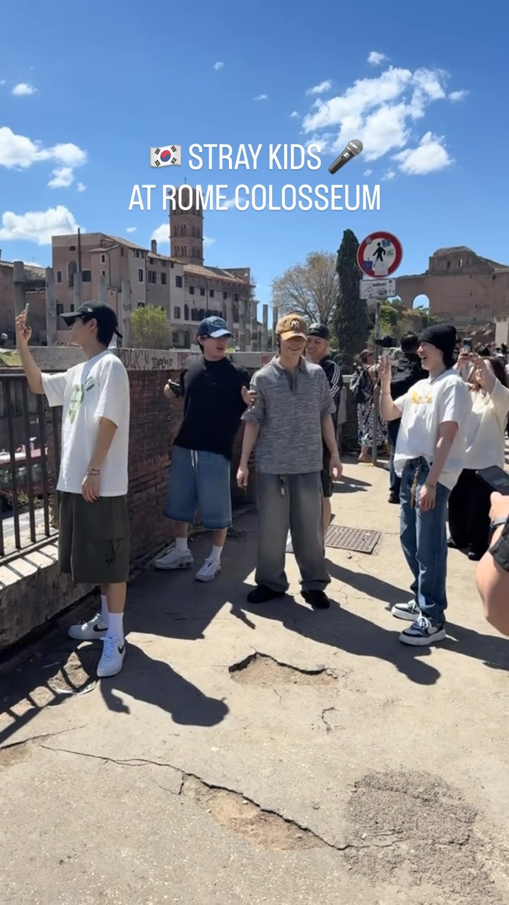 Stray Kids just turned the Colosseum into a K-pop runway 🇰🇷🇮🇹 When ...