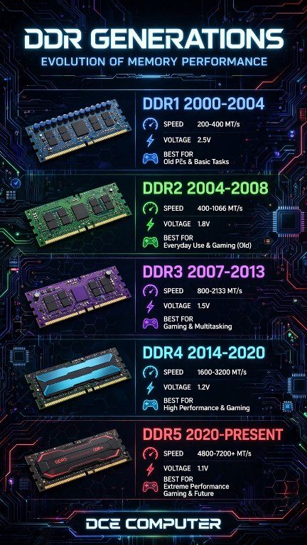 Every DDR RAM Explained #DDRRAM #RAMExplained #ComputerMemory #DDR