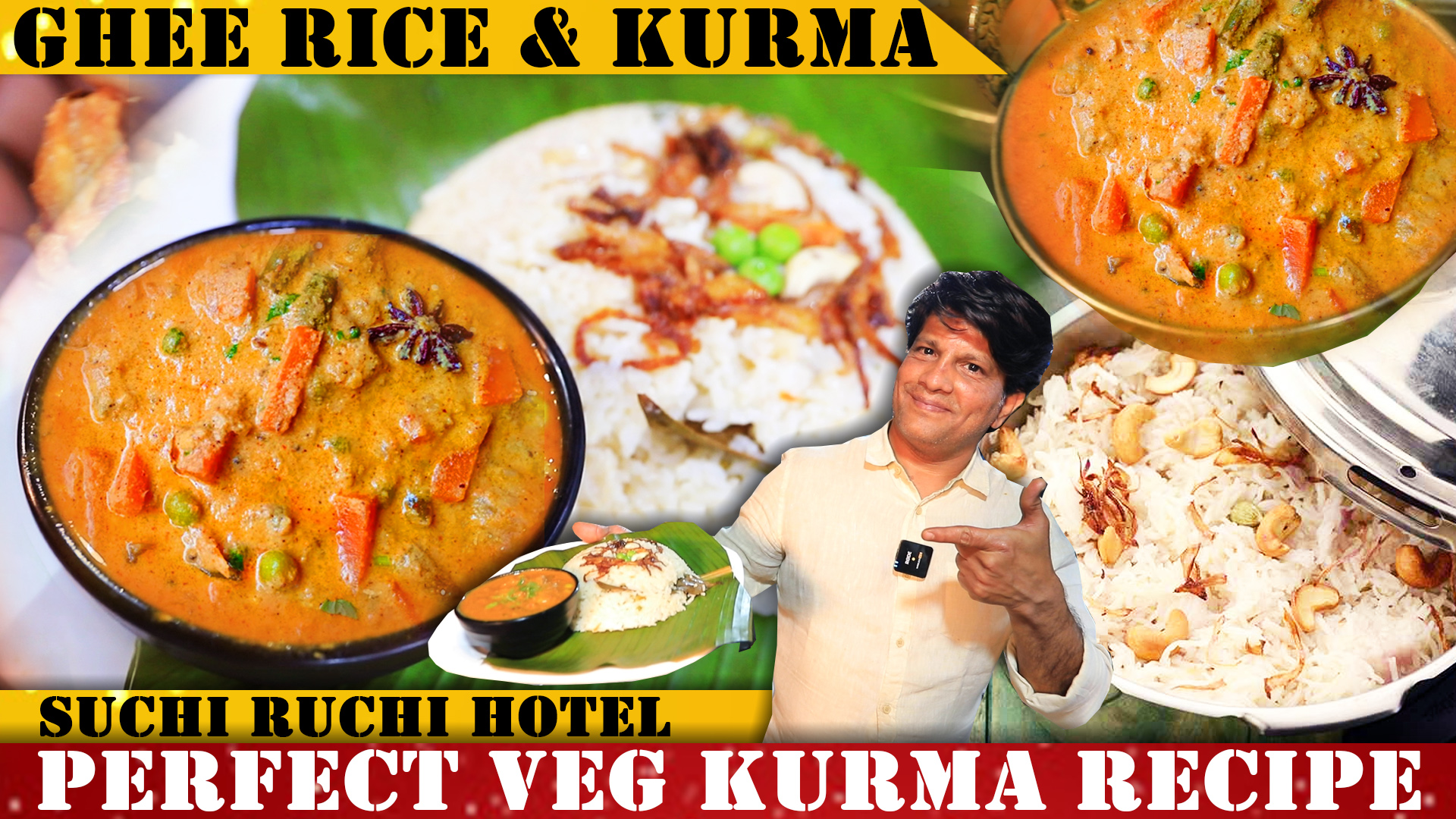 Perfect Ghee rice and veg kurma Recipe By Chef Ismail | ಕುಕ್ಕರ್ ನಲ್ಲಿ ...
