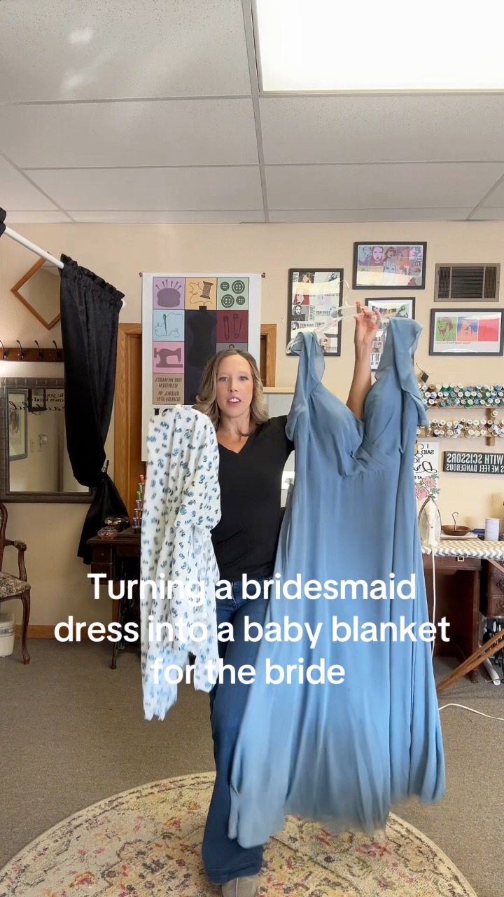 bridesmaid dress into baby blanket Sew - Before new-su26 Learn more! Size:XXL 16 Plus Size Boho Beach