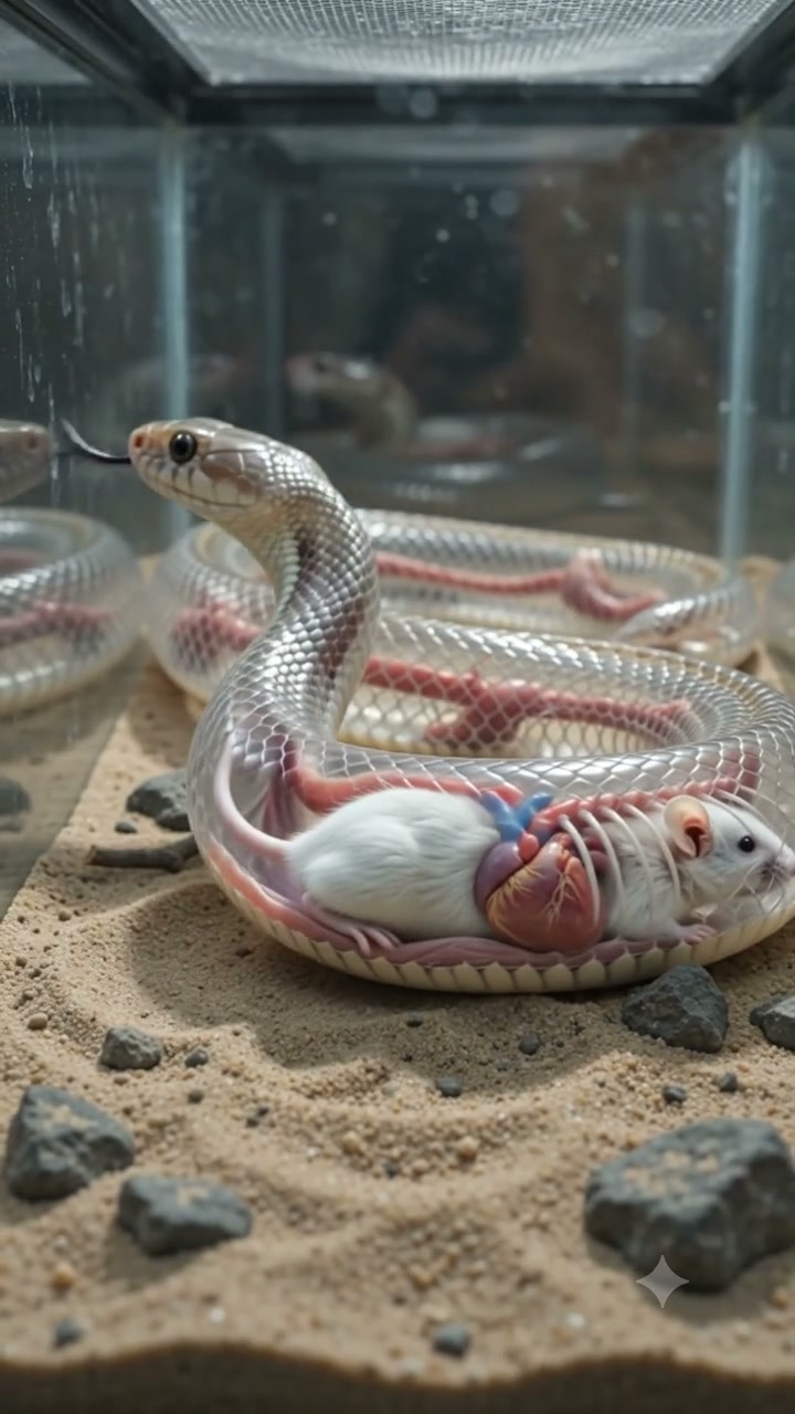 Transparent Snake Like You've Never Seen Before