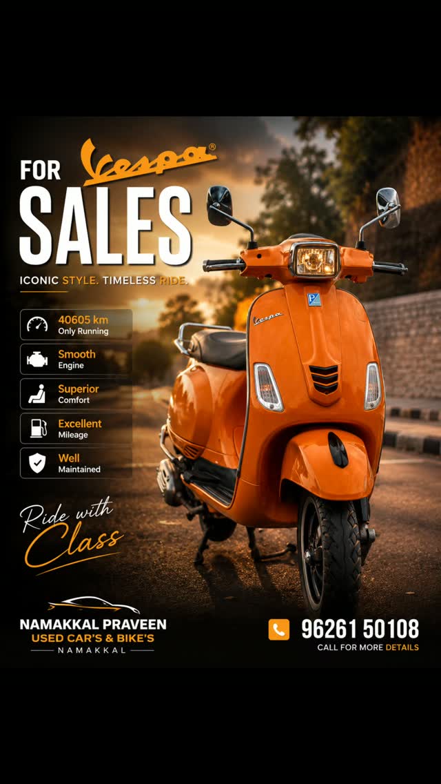 scootylovers❤️ #vespa #girls #ladys #namakkal Vespa SXL MODEL