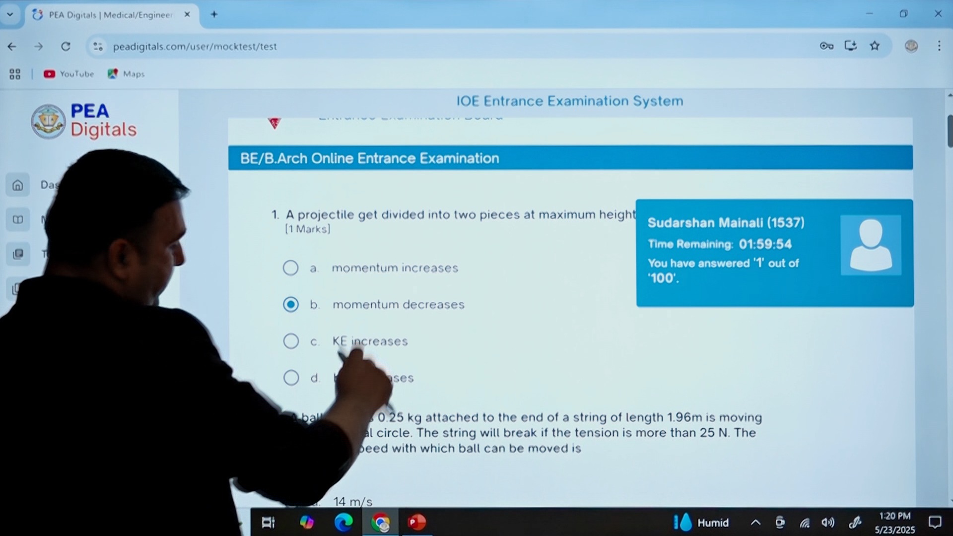 Students can take unlimited CBT tests through the PEA Digital App’s ...