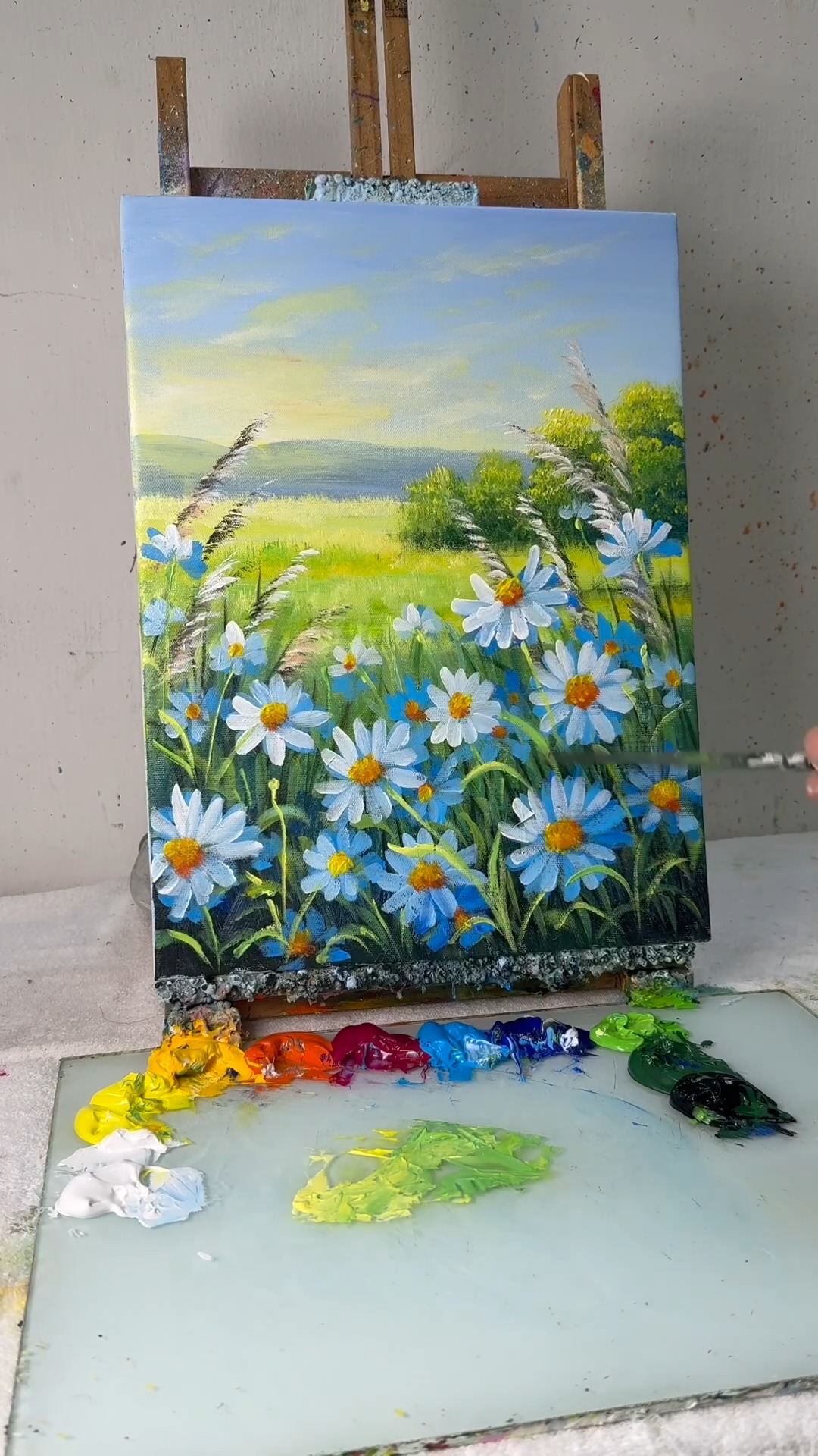 Easy Canvas Painting Anyone Can Try #painting | HO Art
