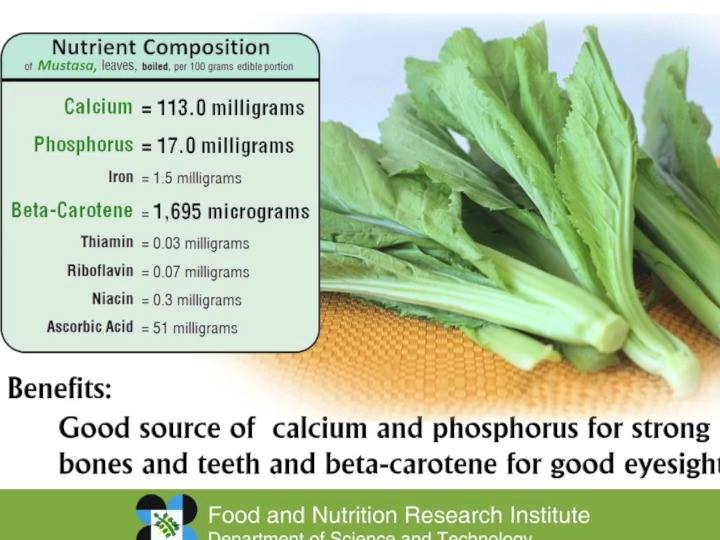 Mustasa (English name: Mustard leaves, Scientific name: Brassica juncea ...